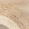 Rund Jute Matta - Mirai Border Vit/Blandning - thumbnail 3