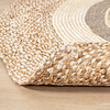 Rund Jute Matta - Mirai Border Vit/Blandning - thumbnail 5
