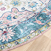 Rund Matta I Vintagestil - Lily Oriental Blå/Rosa - thumbnail 5