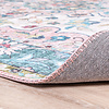 Rund Matta I Vintagestil - Lily Oriental Blå/Rosa - thumbnail 7