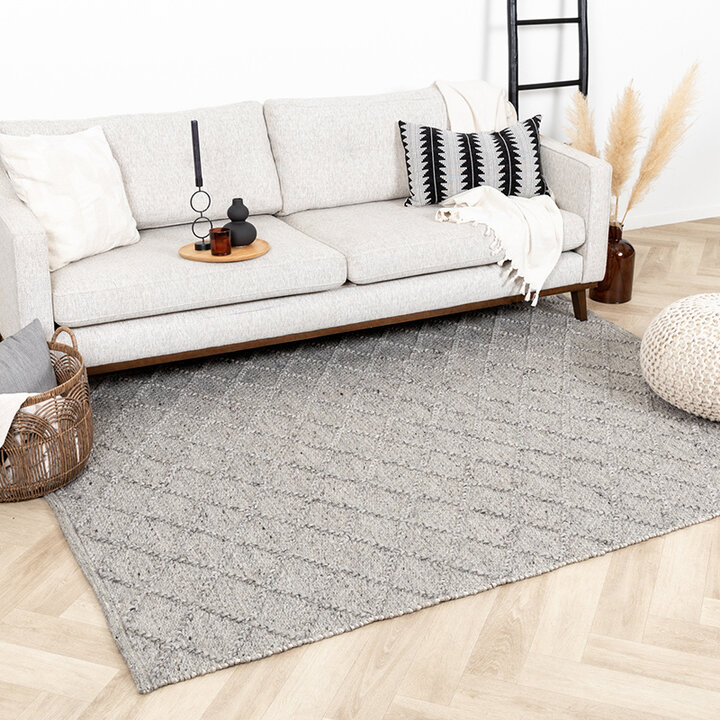 Flätad Ullmatta - Knit Grå - 4