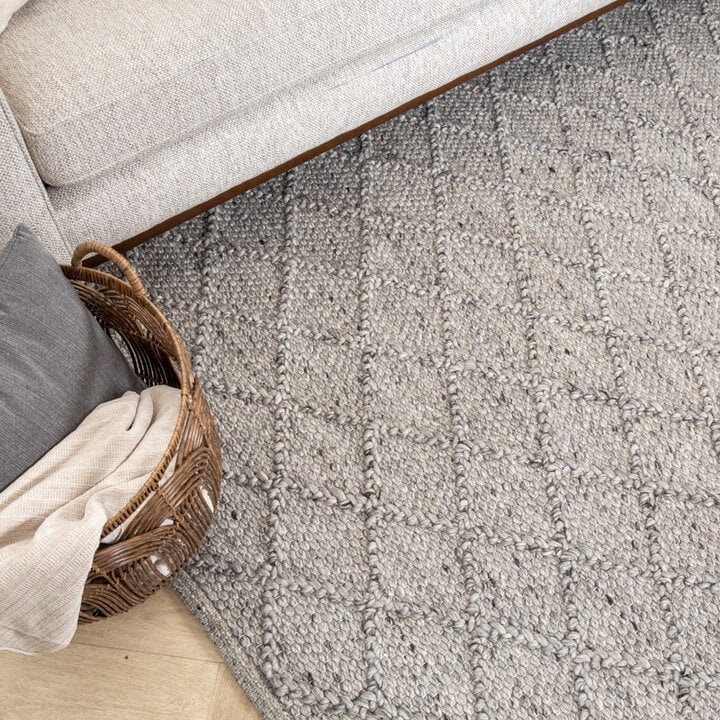 Flätad Ullmatta - Knit Grå - 6
