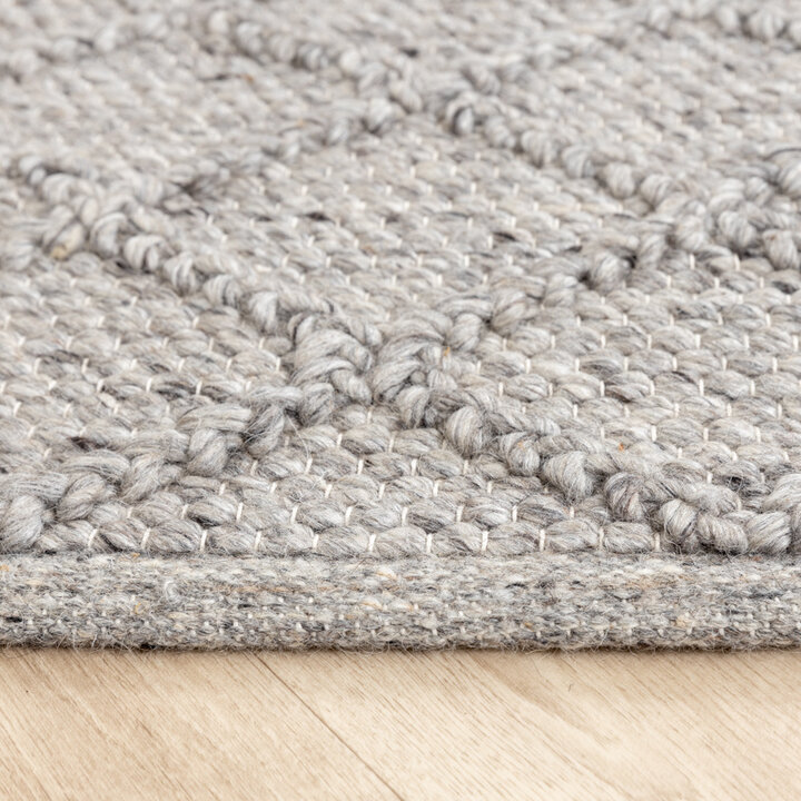 Flätad Ullmatta - Knit Grå - 7