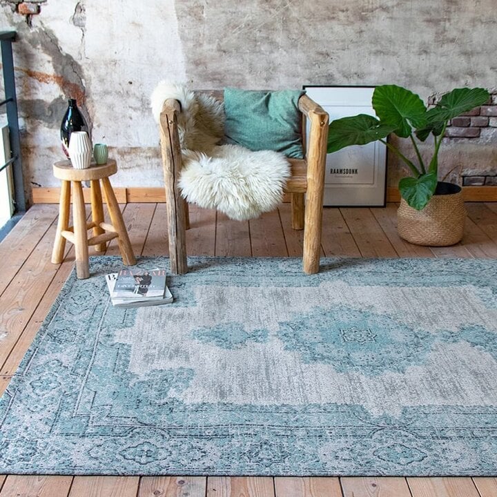 Matta I Vintagestil - Dreams Mintgrön/Turkos