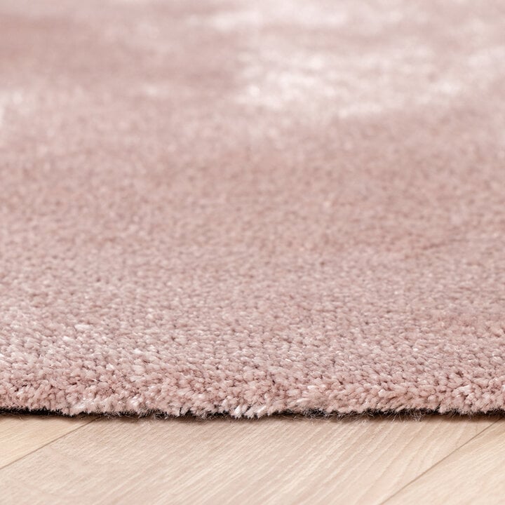 Rund Tvättbar Viskosmatta - Vive Rosa - 5