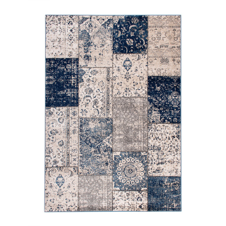 Lapptäckesmatta  - Deep Patchwork Blå - 1