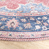 Rund Matta I Vintagestil - Lily Medaillon Röd/Rosa - thumbnail 6