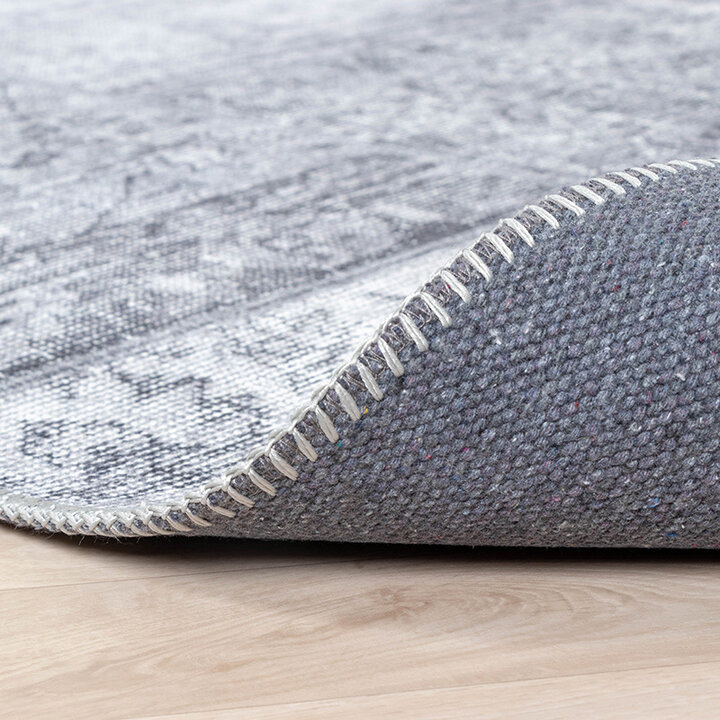 Vintage Lapptäckesmatta - Estate Patchwork Grå - 8