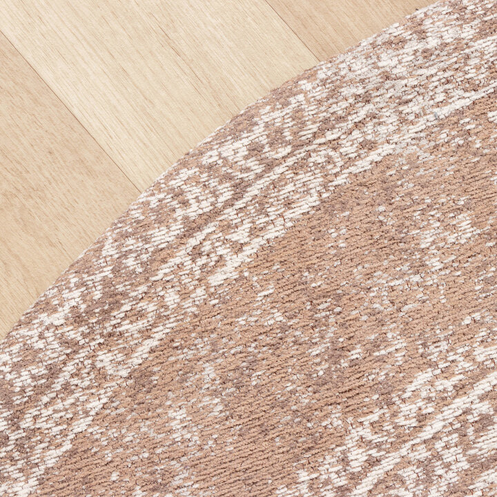 Rund Matta I Vintagestil - Admire Taupe - 6