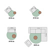 Rund Matta I Vintagestil - Admire Taupe - thumbnail 7
