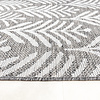 Rund Utomhusmatta - Summer Leaves Grå - thumbnail 6