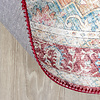 Rund Matta I Vintagestil - Azara Röd - thumbnail 6