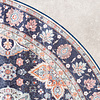 Rund Matta I Vintagestil - Imagine Oriental Blå - thumbnail 4