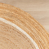 Rund Jute Matta - Mirai Circle Vit/Natur - thumbnail 3