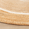 Rund Jute Matta - Mirai Circle Vit/Natur - thumbnail 4