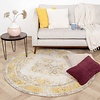 Rund Matta I Vintagestil - Admire Gul - thumbnail