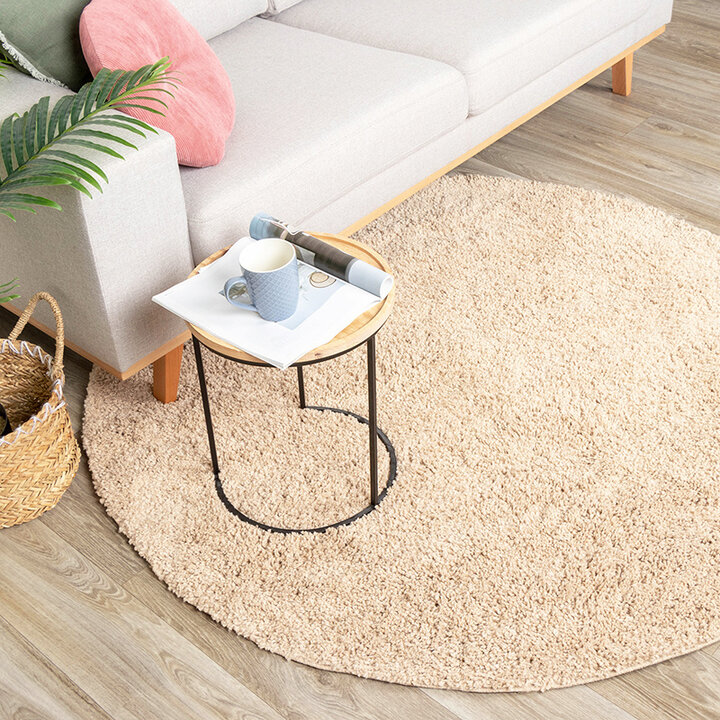 Rund Matta Med Hög Lugg  - Lofty Beige - 3