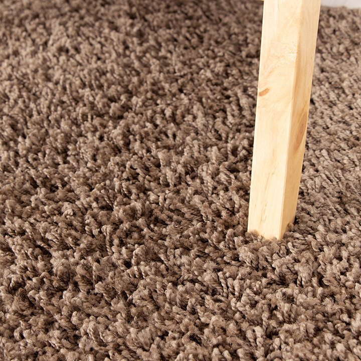 Rund Matta Med Hög Lugg  - Solid Taupe - 4