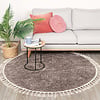 Rund Matta Med Hög Lugg  - Lofty Fringe Fringe Taupe - thumbnail