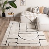 Japandi-Matta - Yori Blocks Gräddvit/Svart - thumbnail