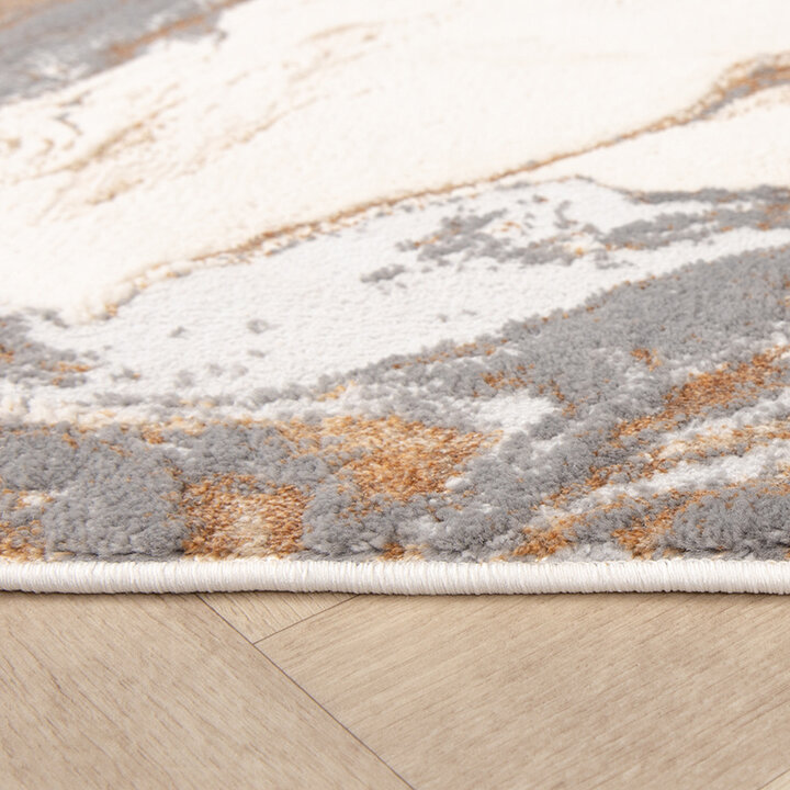 Marmormönstrad Matta - Leonore Marble Gräddvit/Grå - 4