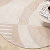 Rund Japandi-Matta - Aurora Shapes Beige - thumbnail 2