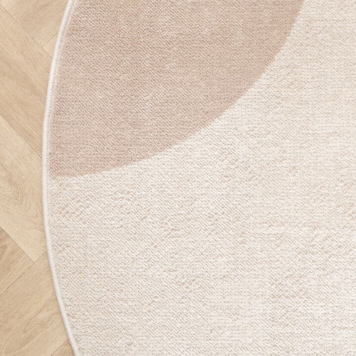 Rund Japandi-Matta - Aurora Shapes Beige - 4