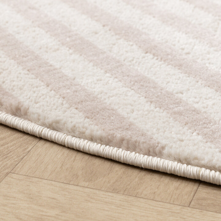 Rund Japandi-Matta - Aurora Circles Beige - 5