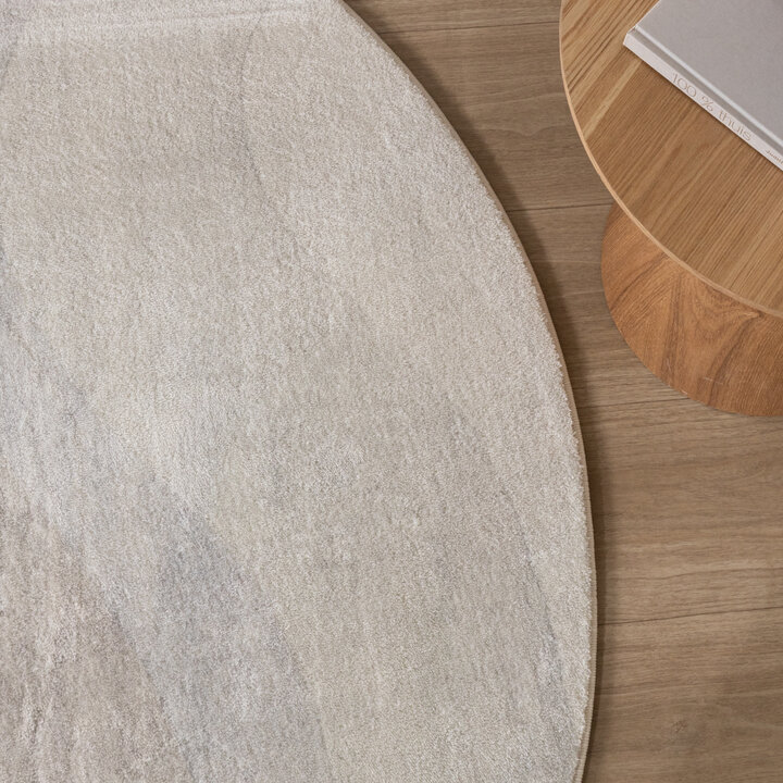 Rund Modern Matta - Field Taupe - 3