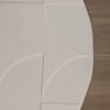 Rund Skandinavisk Matta - Charm Circles Vit - thumbnail 5