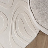 Rund Skandinavisk Matta - Charm Shapes Vit - thumbnail 3
