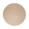 Rund Skandinavisk Matta - Charm Shapes Beige - thumbnail 1