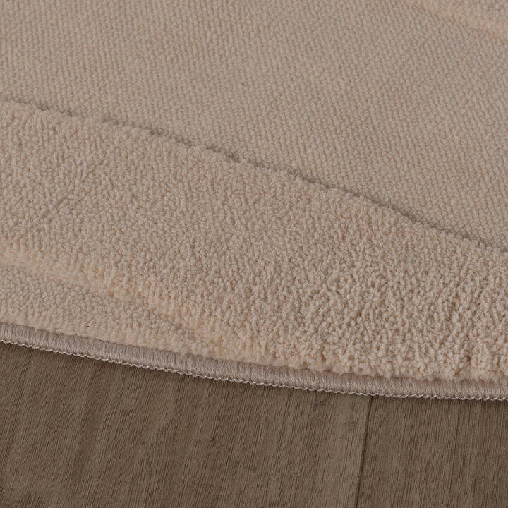 Rund Skandinavisk Matta - Charm Shapes Beige - 6