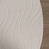Rund Skandinavisk Matta - Charm Waves Vit - thumbnail 5
