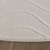 Rund Skandinavisk Matta - Charm Waves Vit - thumbnail 6