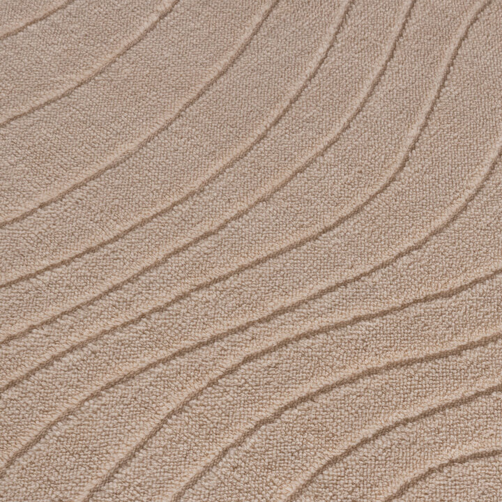 Rund Skandinavisk Matta - Charm Waves Beige - 4