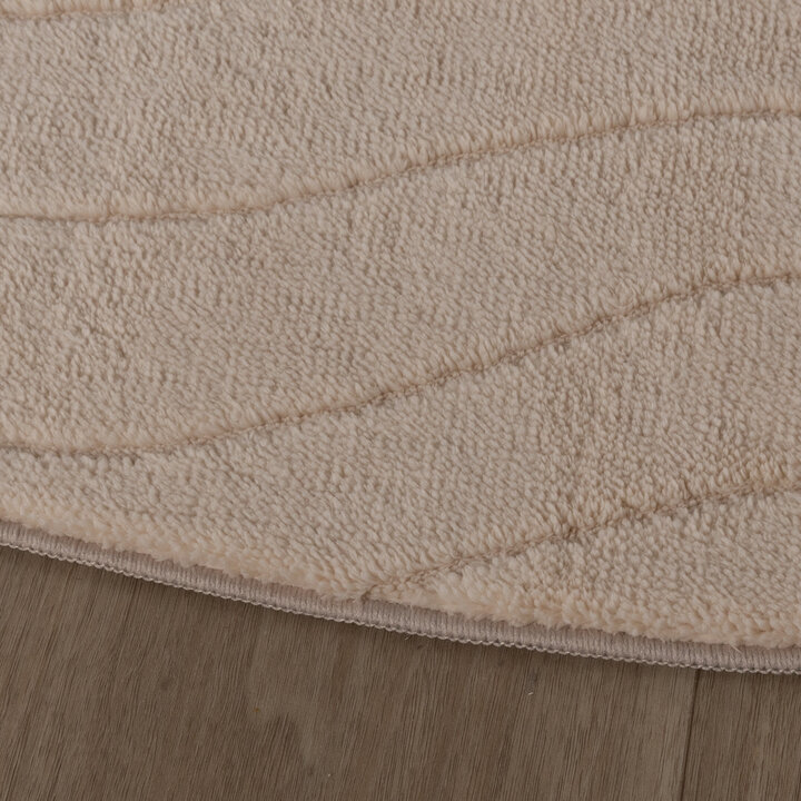 Rund Skandinavisk Matta - Charm Waves Beige - 6