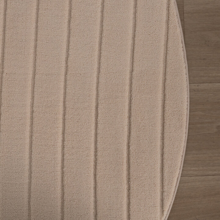 Rund Skandinavisk Matta - Charm Arches Beige - 5