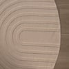 Rund Skandinavisk Matta - Charm Curves Beige - thumbnail 5