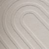 Rund Skandinavisk Matta - Charm Curves Vit - thumbnail 4