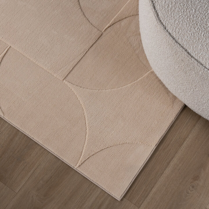 Skandinavisk Matta - Charm Circles Beige - 3