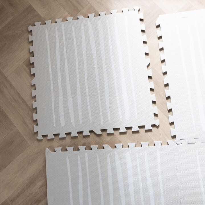 Pusselmatta Av Skum - Alfie Stripes Grå - 5