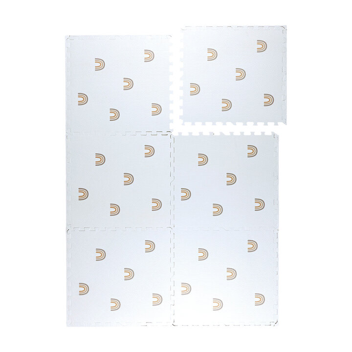 Pusselmatta Av Skum - Alfie Rainbow Vit Regnbåge - 1