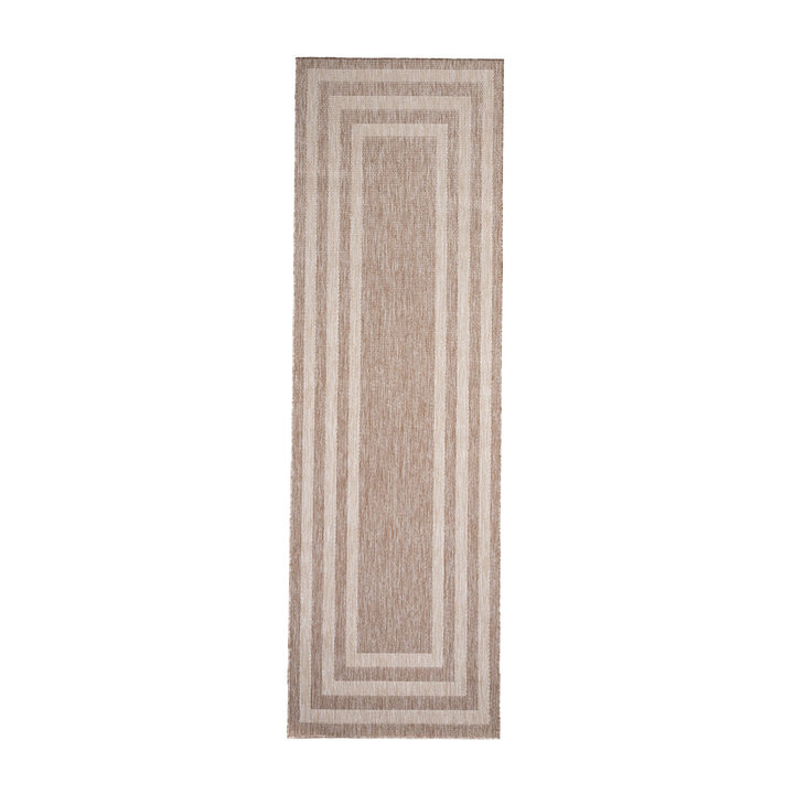 Balkongmatta - Sierra Frame Beige/Gräddvit - 1