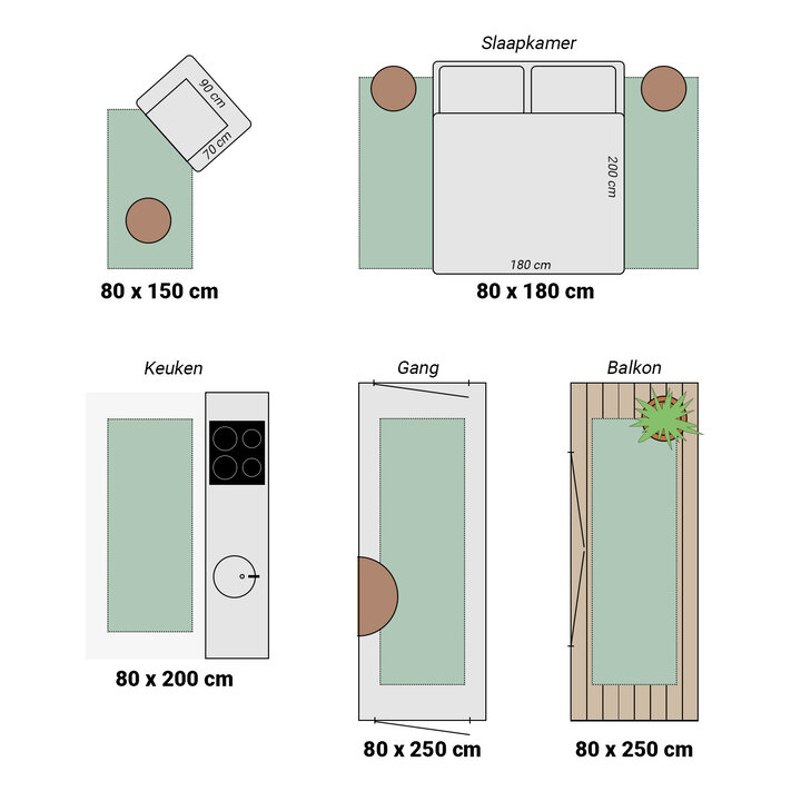 Balkongmatta - Sierra Frame Beige/Gräddvit - 7