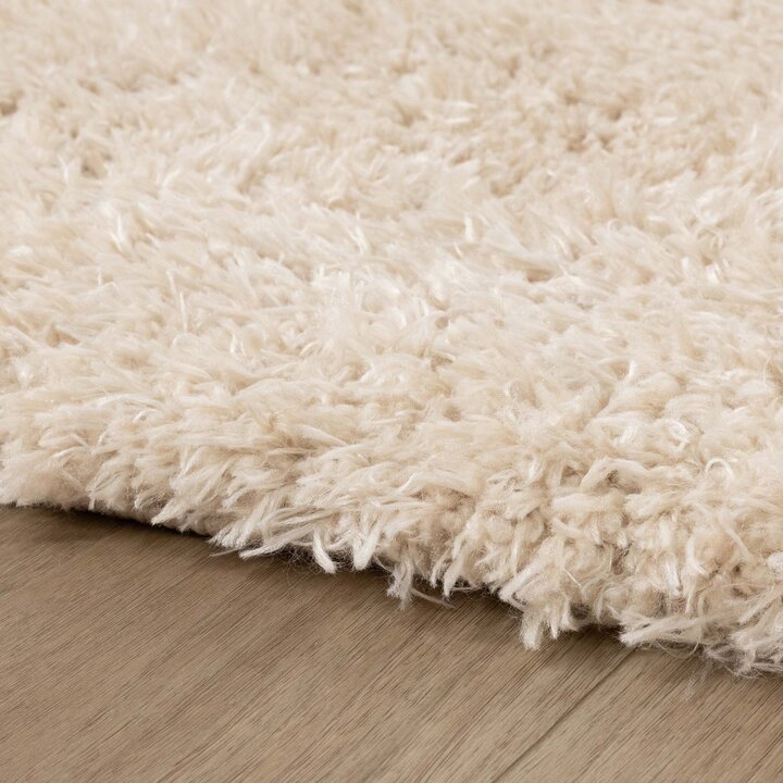 Rund Shagmattor - Blaze Beige - 6