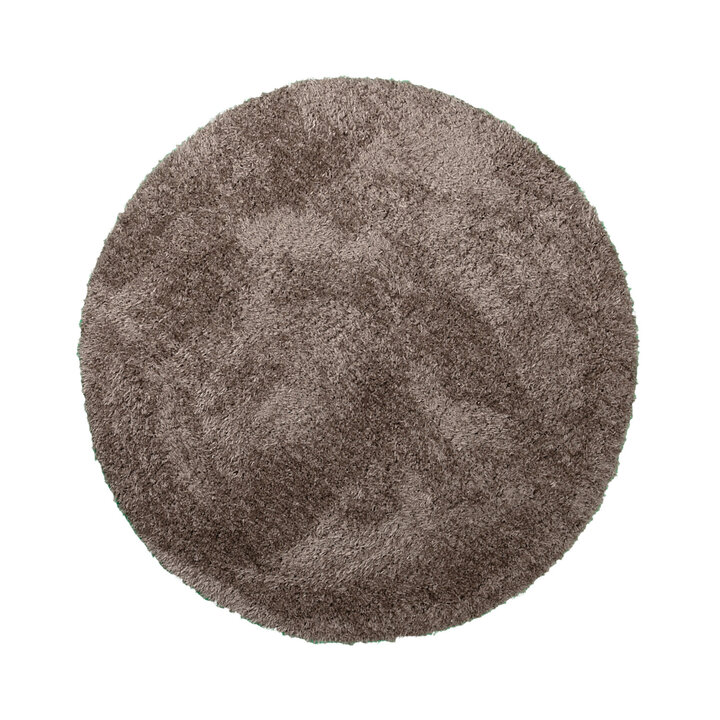 Rund Shagmattor - Blaze Taupe - 1