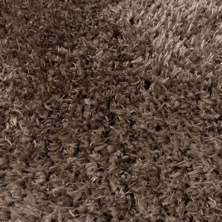 Rund Shagmattor - Blaze Taupe - 4