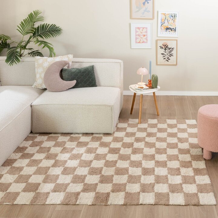 Retromatta - Gambit Beige/Vit