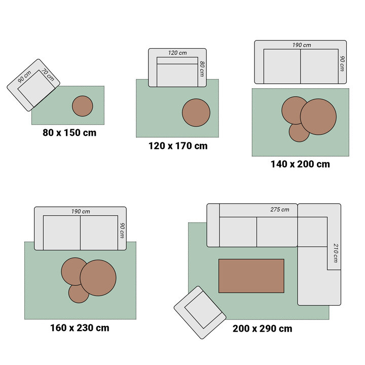 Miljövänlig Matta - Lorre Lines Grå/Antracit - 7